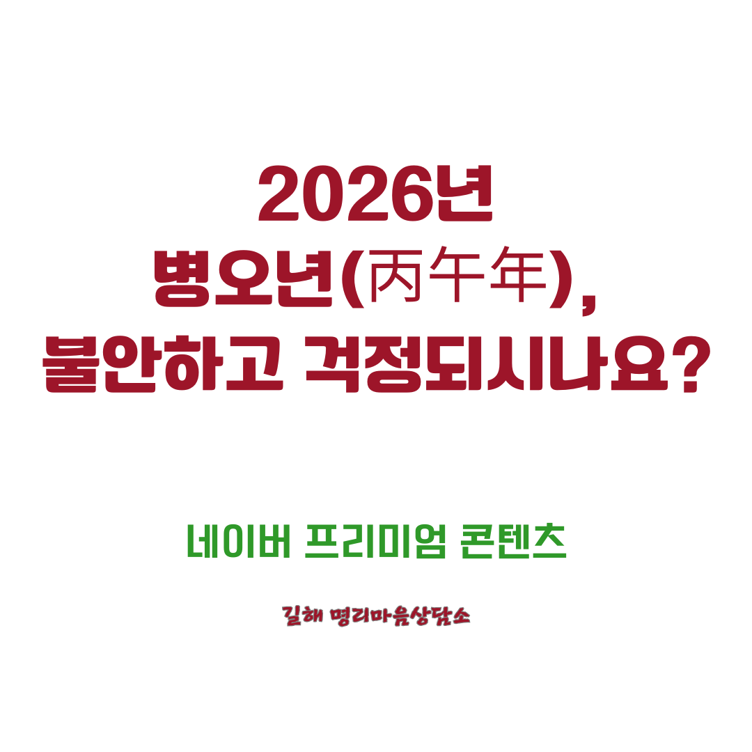 2026년 병오년, 불안과 변화 앞에서 무엇을 봐야 할까요?